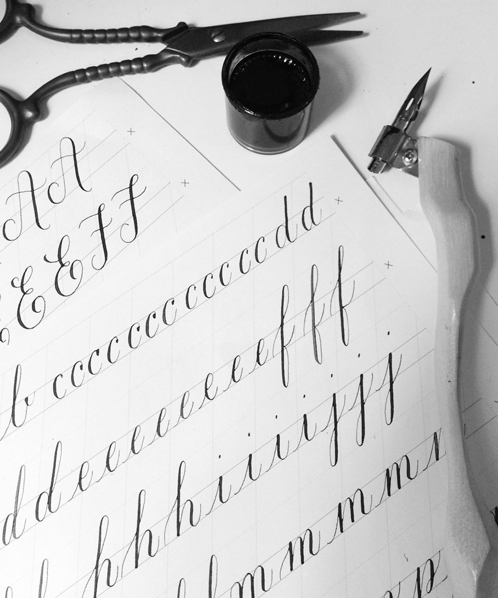 calligraphy drills