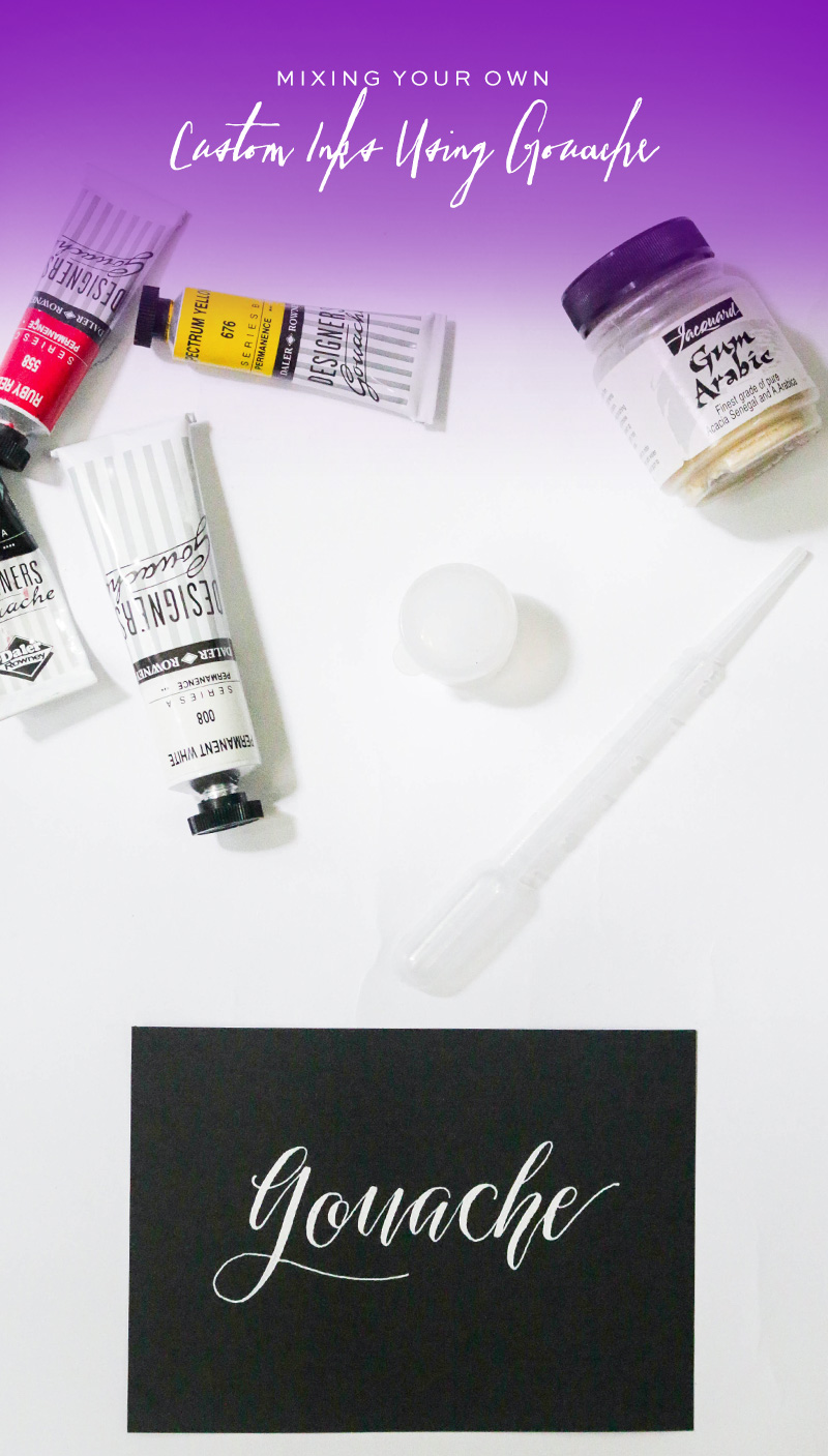 MIXING YOUR OWN WHITE GOUACHE - Happy Hands Project