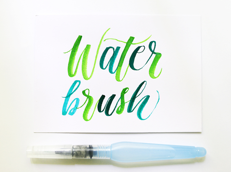 water brush calligraphy