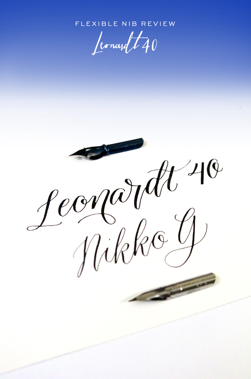 Calligraphy Nib Reviews: G Nibs 