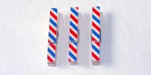 Wooden Pegs and Washi Tape DIY via Happy Hands Project