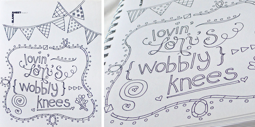Pen and Ink Lettering via Happy Hands Project