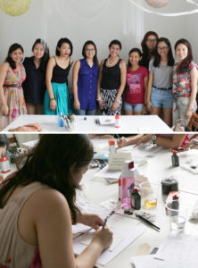 Calligraphy Workshop Aug2014 via Happy Hands Project
