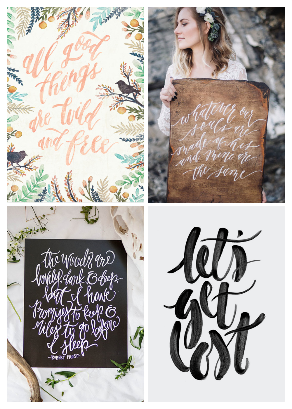 Rustic Calligraphy Inspiration via Happy Hands Project