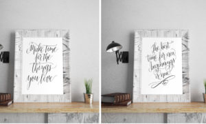 Calligraphy Prints via Happy Hands Project