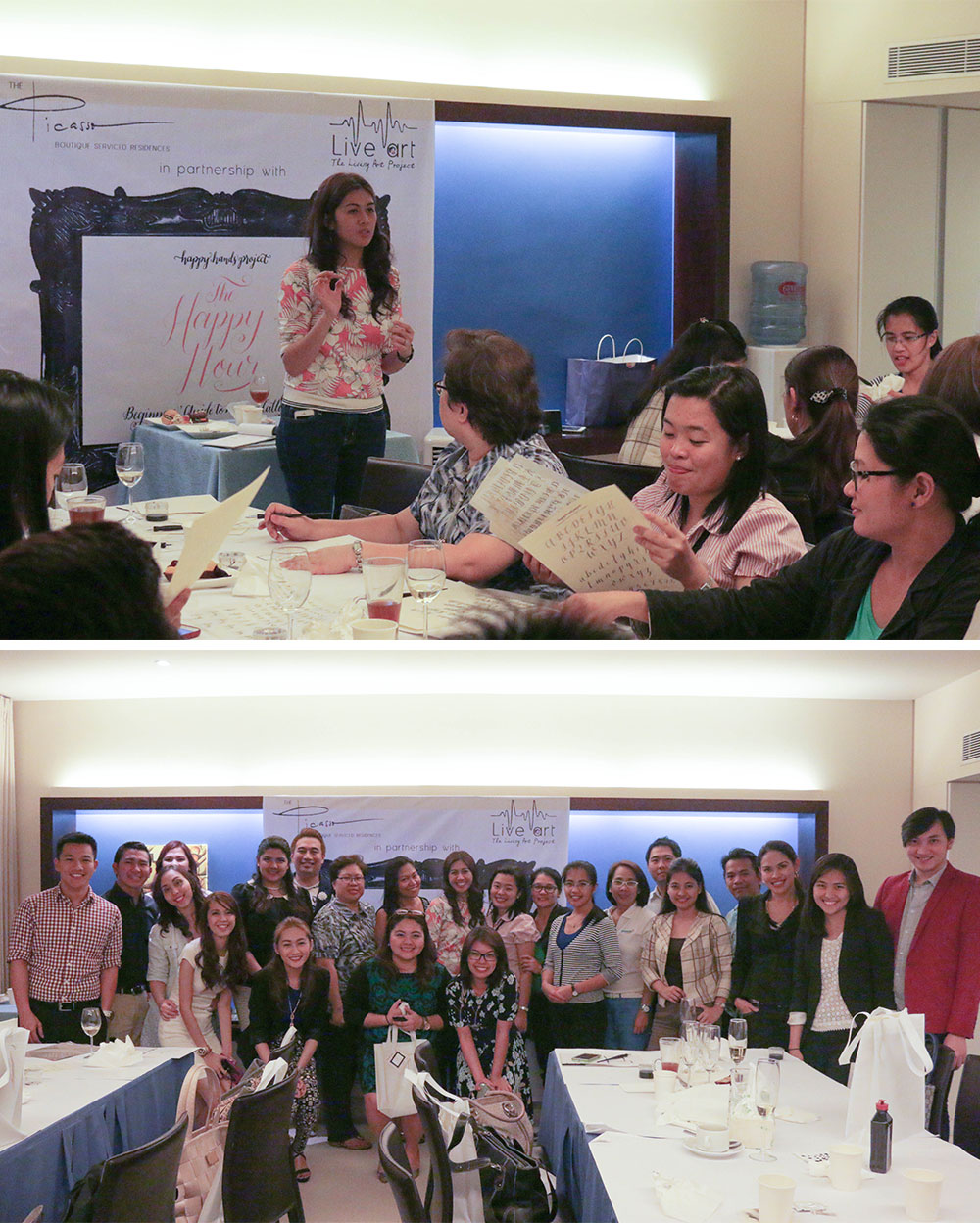Calligraphy Workshop in Manila via Happy Hands Project