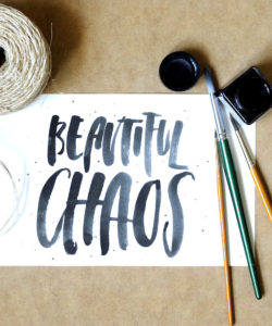 Brush Lettering via Happy Hands Project