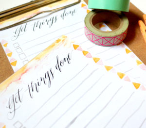 Free Printable To-Do List via Happy Hands Project
