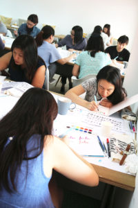 Brush Lettering Workshop via Happy Hands Project