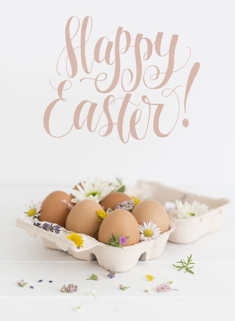 Happy Easter Lettering via Happy Hands Project