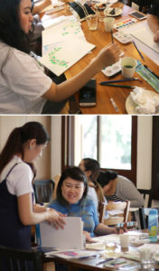 Watercolour Leaves Wreaths-Workshop via Happy Hands Project