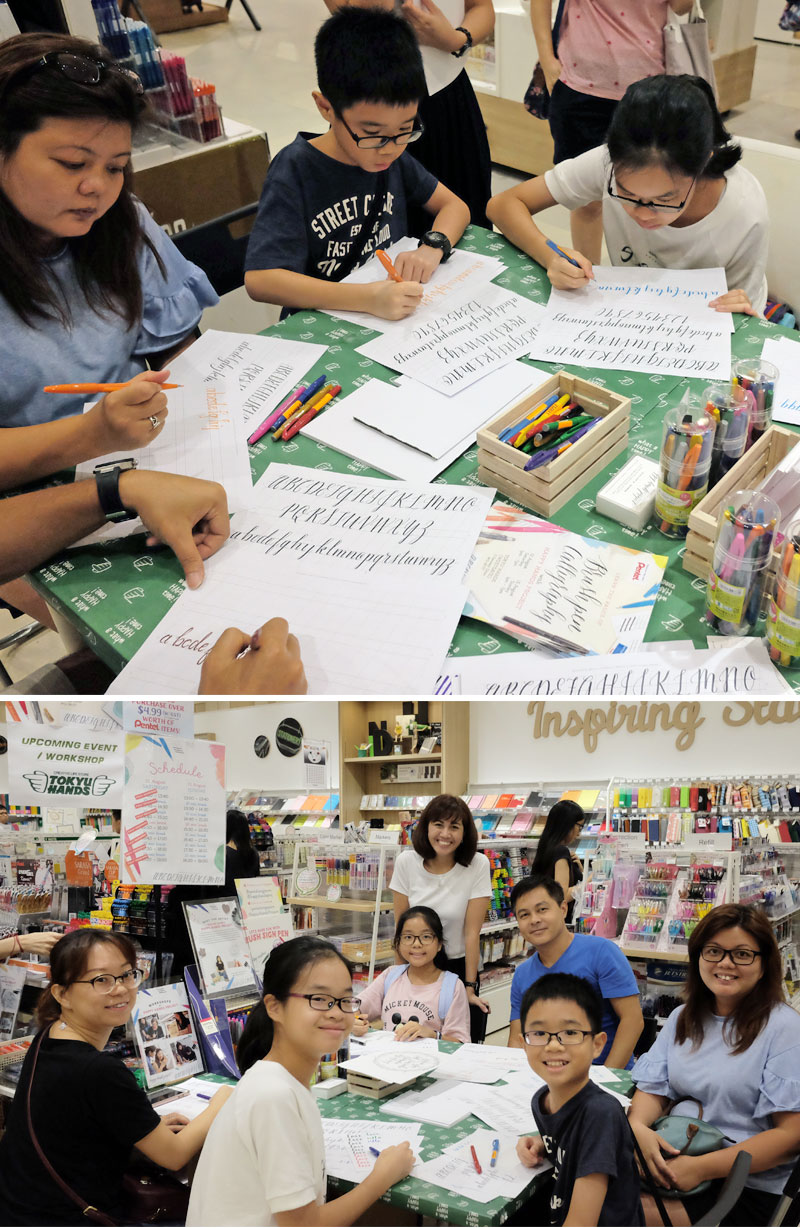 Brush Lettering Workshops with Pentel via Happy Hands Project