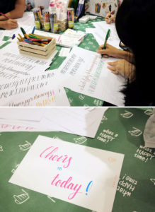 Brush Lettering Workshops with Pentel via Happy Hands Project