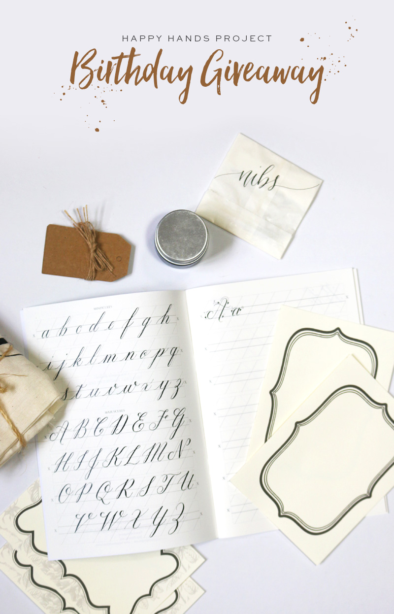 Calligraphy Kit Giveaway via Happy Hands Project