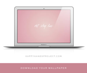 Freebie: Brush Lettering Desktop Wallpaper - Happy Hands Project