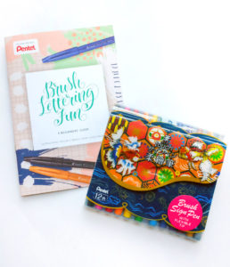 Pentel Brush Lettering Booklet via Happy Hands Project