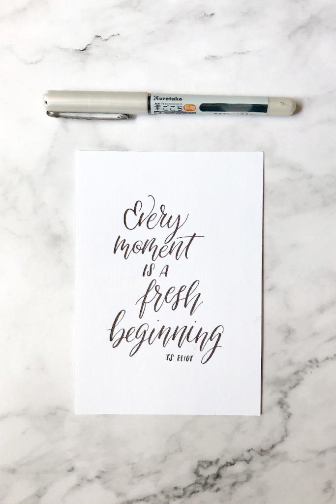 3 Basic Brush Lettering Pens You Will Ever Need via Happy Hands Project