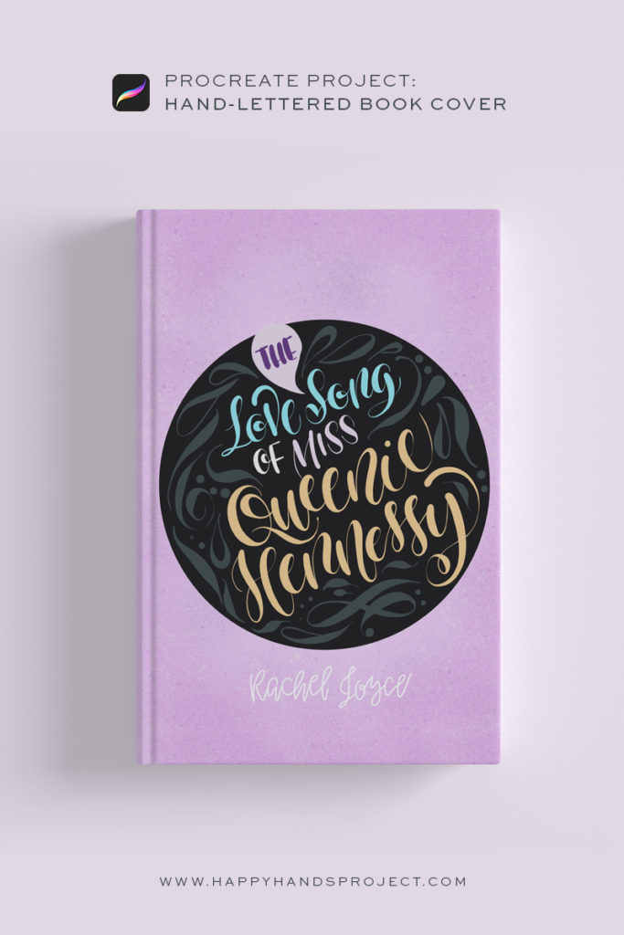 Handlettered Book Cover Using-Procreate via Happy Hands Project
