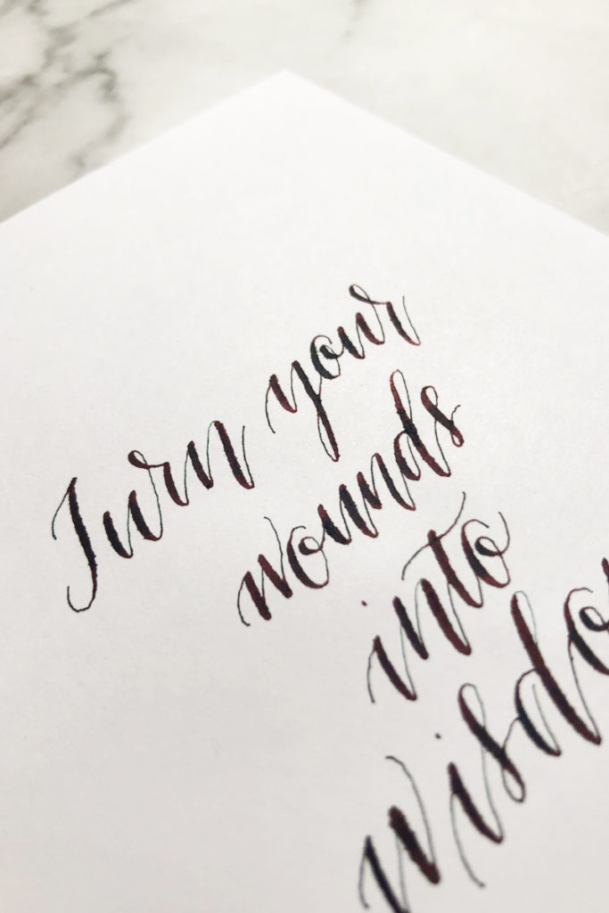 Vinta Calligraphy Ink Review via Happy Hands Project