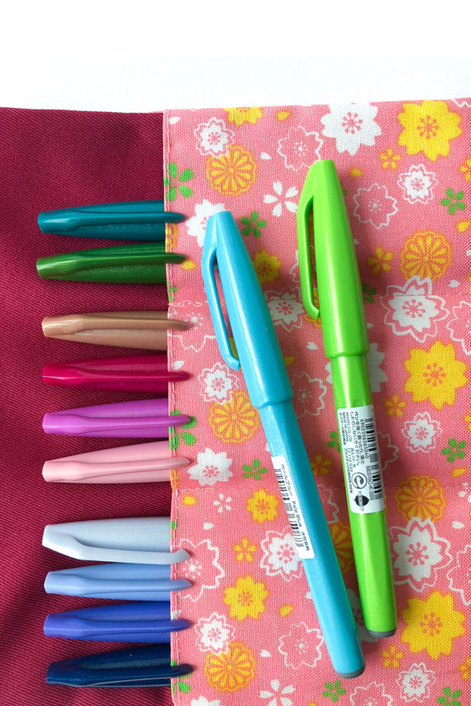 New Pentel Brush Pen Colours via Happy Hands Project