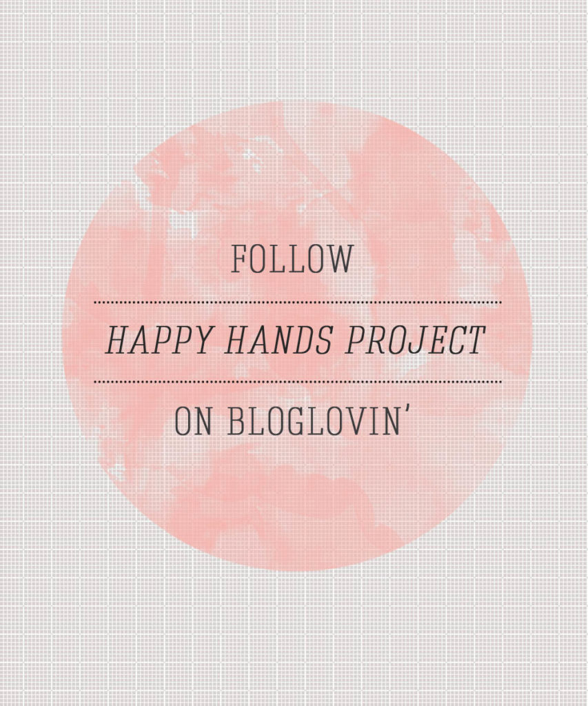 Bloglovin Watercolor Follow Poster via Happy Hands Project