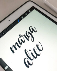 Calligraphy Coffee Mugs via HappyHandsProject